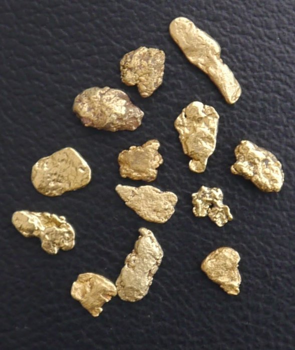Natural gold nuggets 20 - 22 carats 1 gram No Reserve Price
