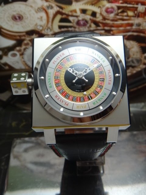 AZIMUTH SP-1 KING CASINO with 3D ROULETTE GAME - men's watch 2017