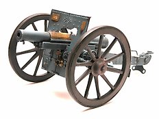 Model of the gun of 75 French (gun + forepart). Decoration only