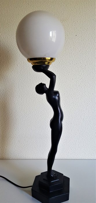 Onyx E.T.H., Art Nouveau style lamp, 1970s