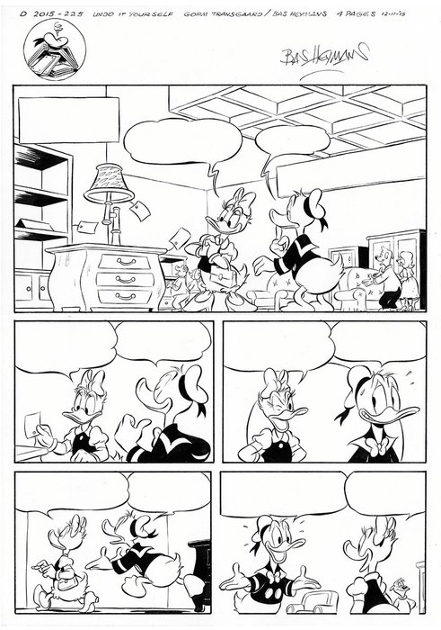 Heymans, Bas - Original pages (p. 1-4) D2015-225 - Donald Duck - Undo it yourself - (2016)
