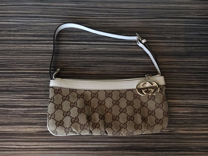 Gucci - GG canvas accessories "pochette" (clutch) bag - *No Minimum Price*