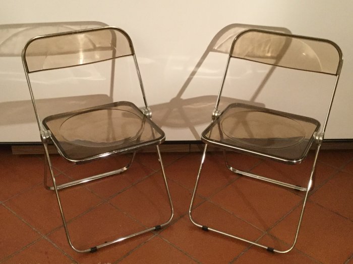 Giancarlo Piretti for A. Castelli - 2 'Plia' chairs