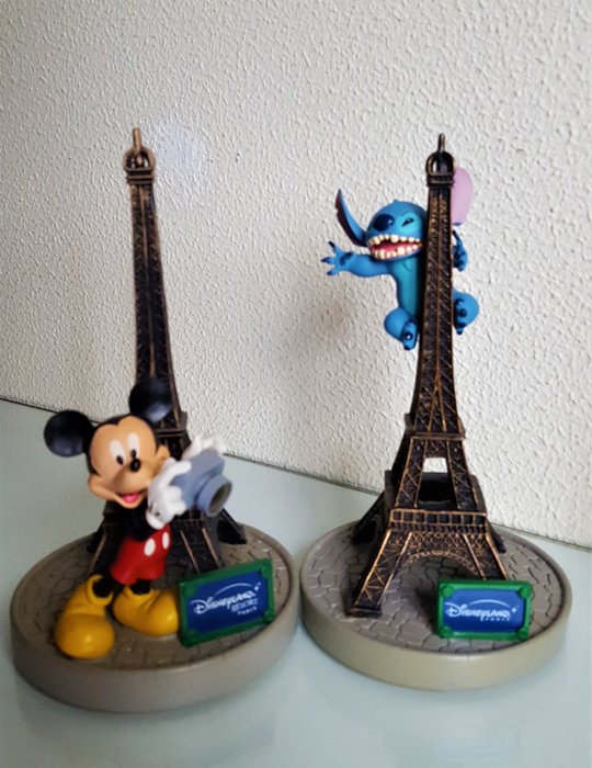 Disneyland Paris - 2 Figures - Mickey Mouse and Stitch (2002)