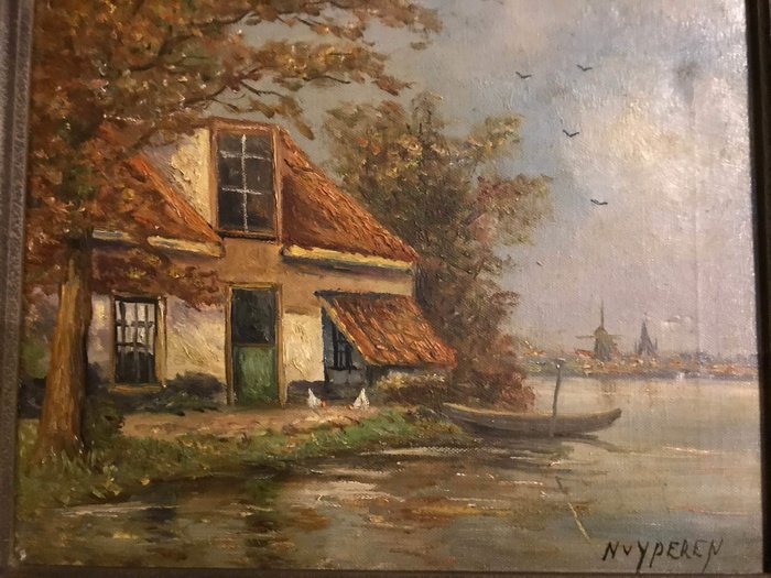 Nicolaas van Yperen ( 1898 - 1969 ) - Boerderijtje Aan Het Water