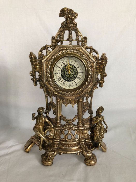 Mercedes clock in Baroque style, West Germany, circa 1st half 20th century