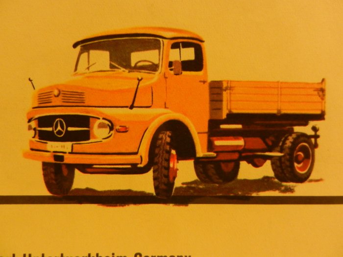 MERCEDES-BENZ old delivery vans and trucks brochures from 1957 onward