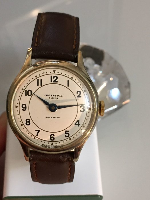 1960`s ingersoll 5 jewel shockproof watch 