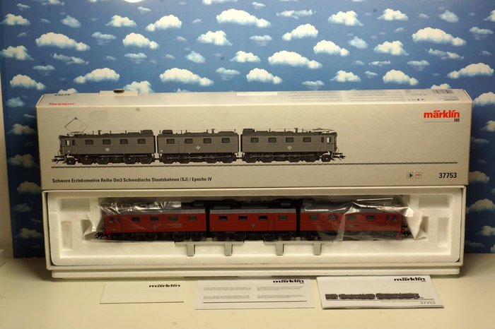 Märklin H0 - 37753 - Heavy ore locomotive series Dm3 of the SJ (Swedish State Railways)