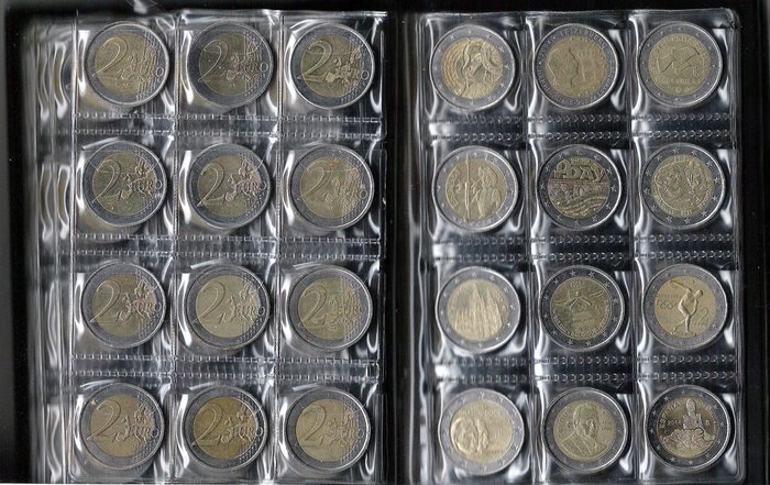 Europe - collection of 90 different 2 euro coins