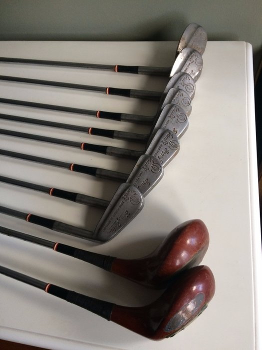 Lot 10 golf clubs - Henry Cotton - vintage 1930 - 1940