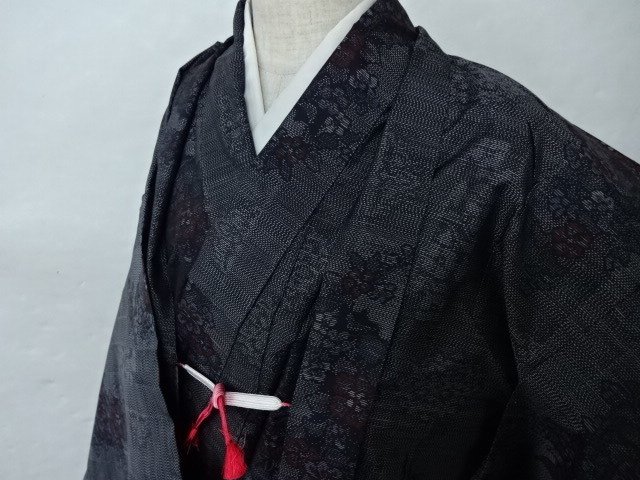 Conciliar Correctamente Clan Oshima tsumugi weave kimono, with matching haori - Japan - - Catawiki