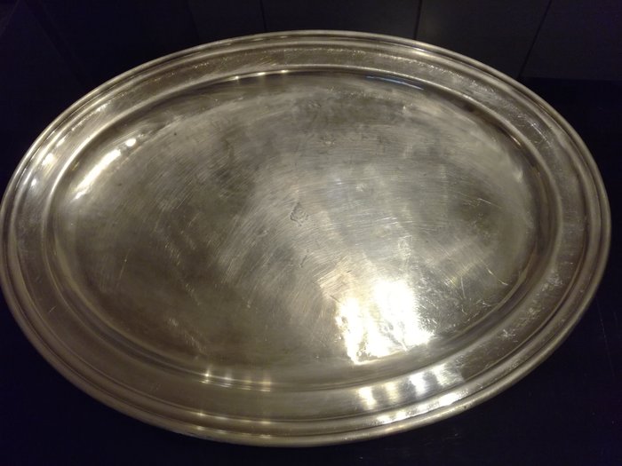Silver tray, Marlboro plate by Morton Parker, Canada