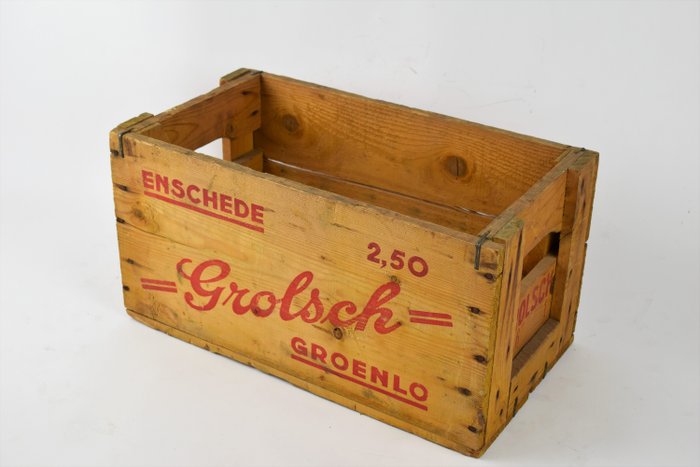 Grolsch Vintage Wooden Beer Crate From, Vintage Wooden Beer Crates Uk