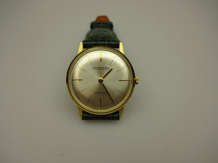 Prospera gouden herenhorloge – Prospera – Vintage Watch – Heren – 1960-1969