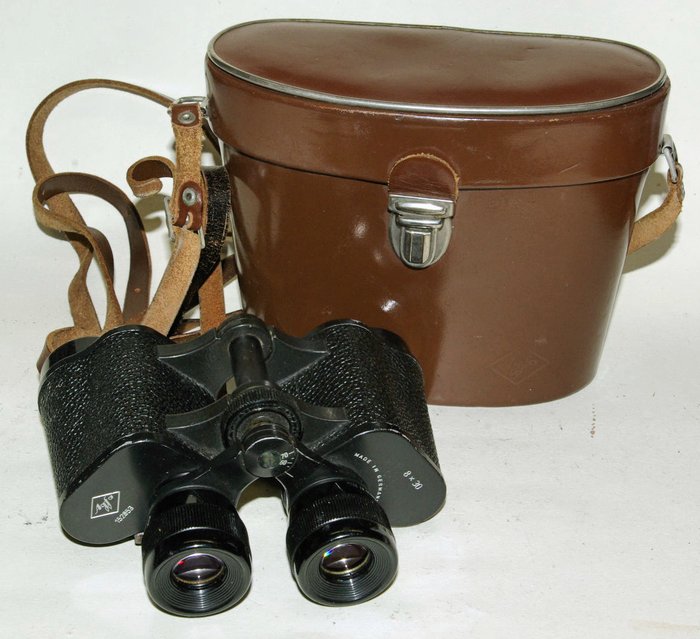 AGFA 8x30 binoculars with leather case