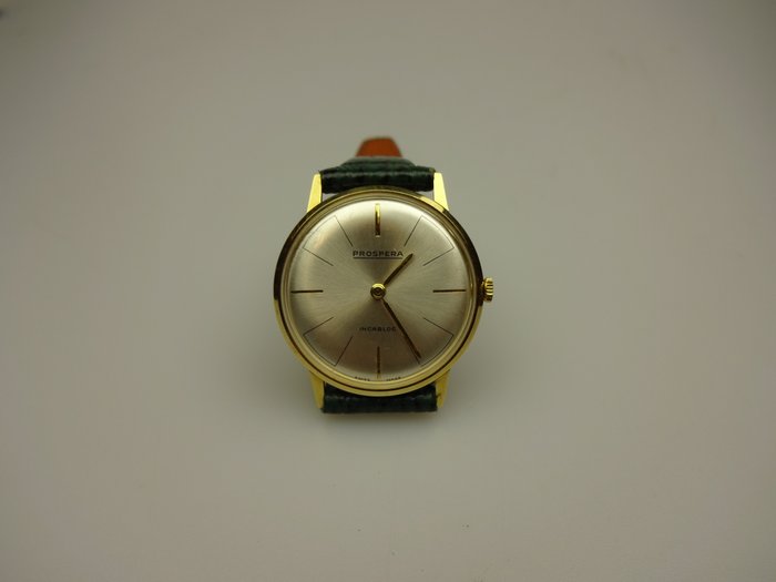 Prospera gouden herenhorloge – Prospera – Vintage Watch – Heren – 1960-1969