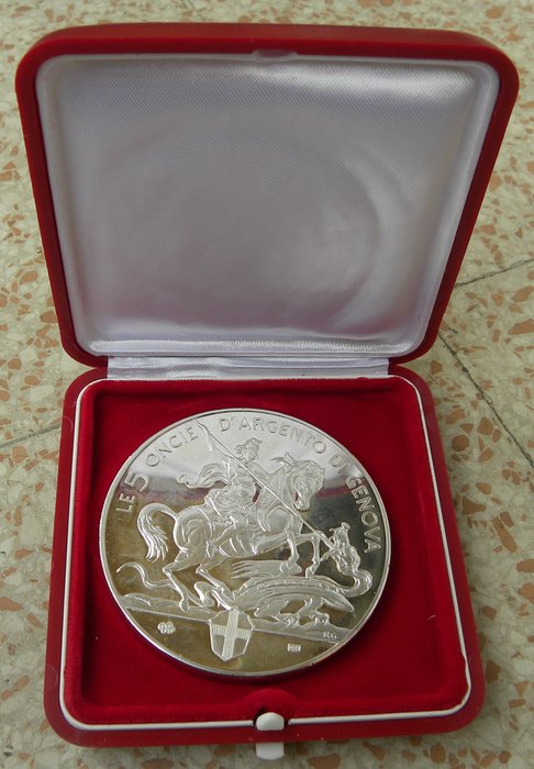 Italy - "Cristoforo Colombo" (Christopher Colombus) Medal - 5 oz silver