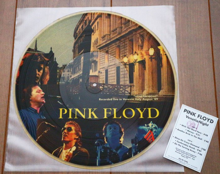 Pink Floyd- Ultra rare Picture Disc lp Venetia Night/ Limited edition w. stamped tracklist insert!
