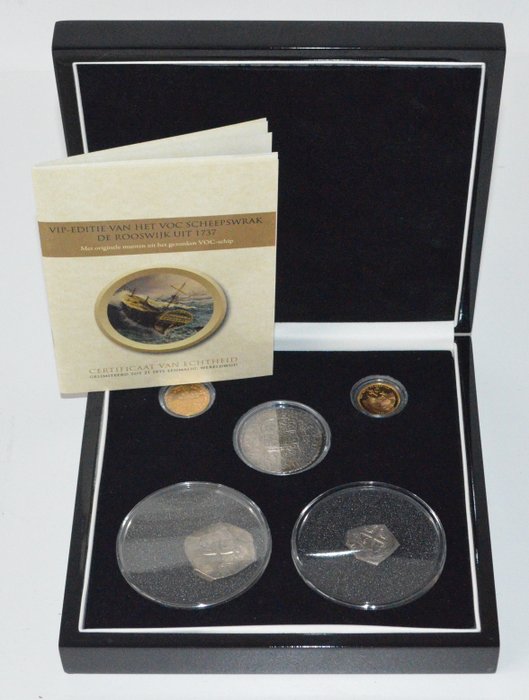 Netherlands provincial and Mexico - Coin set ´De Rooswijk VOC 1737´ - VIP Edition (01/21) - gold