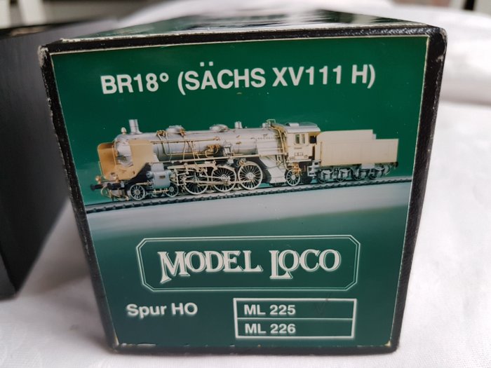 Model Loco H0 - ML 225 - 媒蒸汽火車 - Bausatz BR18 - K.Sächs.Sts.E.B.
