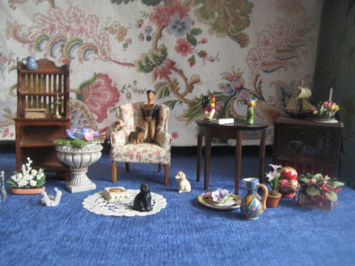 Doll house furniture and accessories antiques and vintage