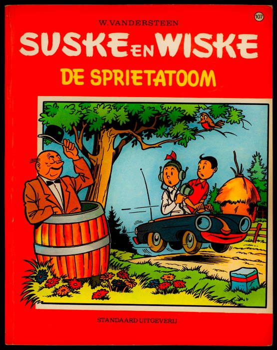 Suske en Wiske VK-107 - De sprietatoom - sc - 1e druk - (1970) 