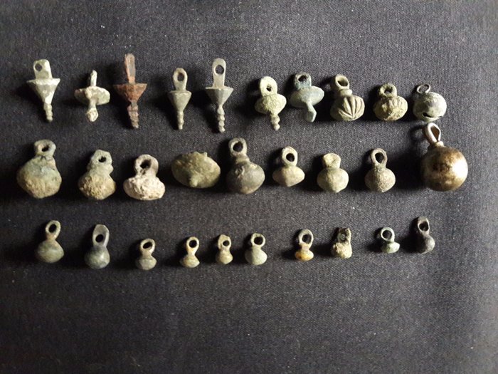 Collection of Ancient buttons (from Roman Period to Late Medieval), 29 pcs