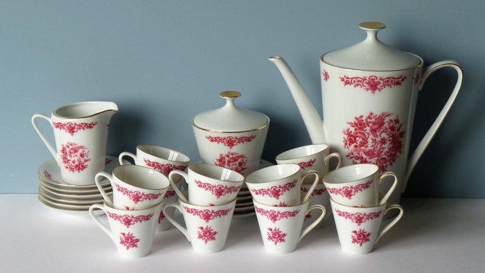 Hertel Jacob - Bavaria porcelain - tea service