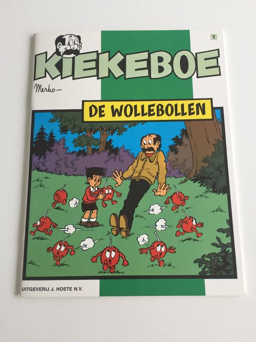 Kiekeboe 1 - De Wollebollen - met opdrachttekening - sc - 1e druk (1978)