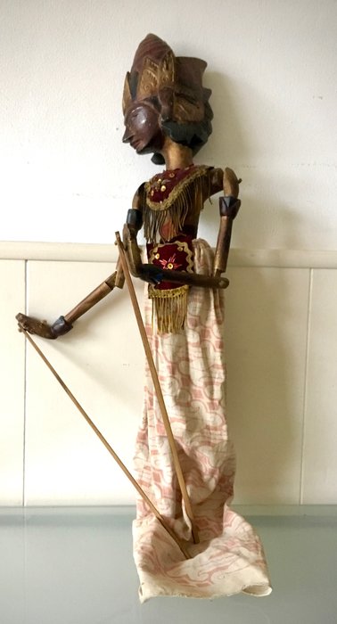 Vintage Javanese Wajang golek puppet - Indonesia - Around 1910 