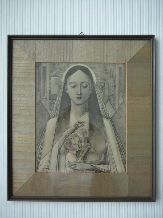 After Jan Toorop (1858-1928) - 'Madonna met Kind' from 1914