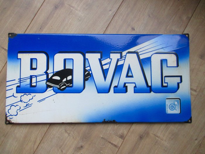 Enamel advertising sign BOVAG auto - ca. 1950s