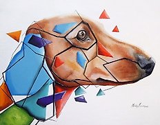 Pawel Sliwka - Cubistic Dachshund