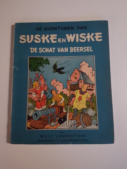 Suske en Wiske BR-4 - De schat van Beersel - sc - 1e druk - (1954)