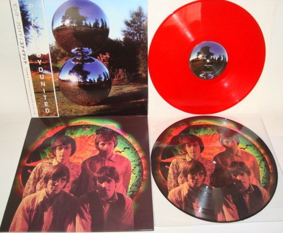 Pink Floyd ‎– United (Japanese Release on Red Color Vinyl) +  Pink Floyd ‎– Rare Tracks 1965+1967 - Picture Disc (Special limited edition for Pink Floyd Fan Club Japan) 