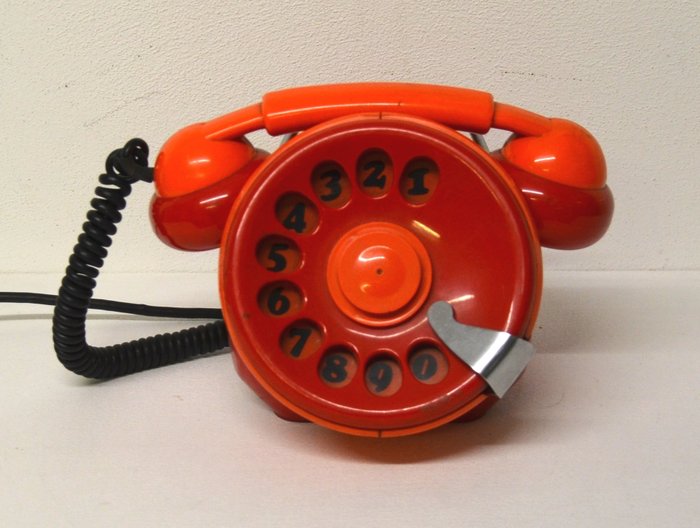 Sergio Todeschini for Telcer - Vintage telephone - Model: Bobo (rare two-tone variant)