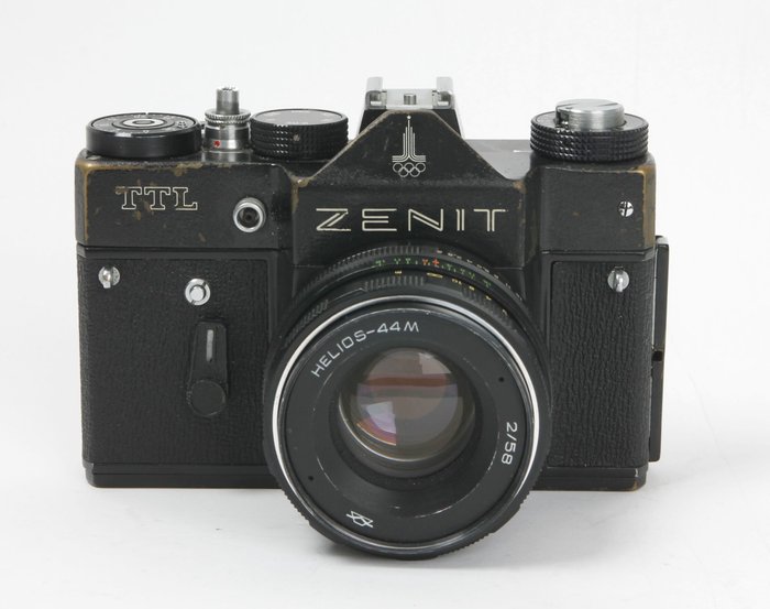 Limited "Olympia 1980 Edition" Russian SLR "Zenit TTL" with Helios 2.0/58 approx. 1980