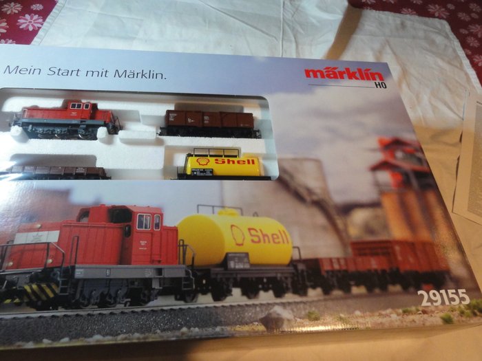 Märklin H0 - 29155 - Starter set with diesel locomotive DHG700 and freight train of the DB