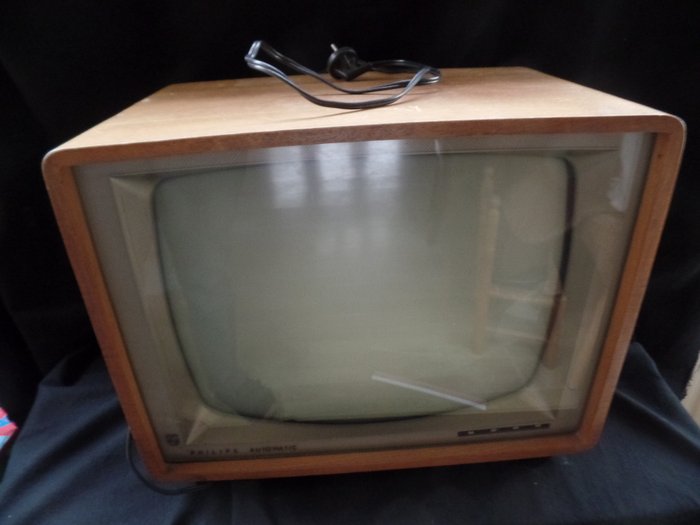 Old Philips black and white television 1950s/60s - The Netherlands
