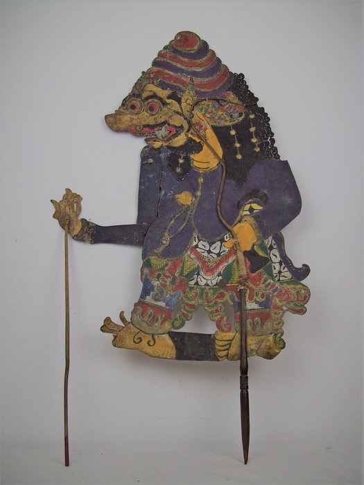 Wayang Kulit Schattenfigur Leder-Figur - Indonesien, Java - ca. 1910