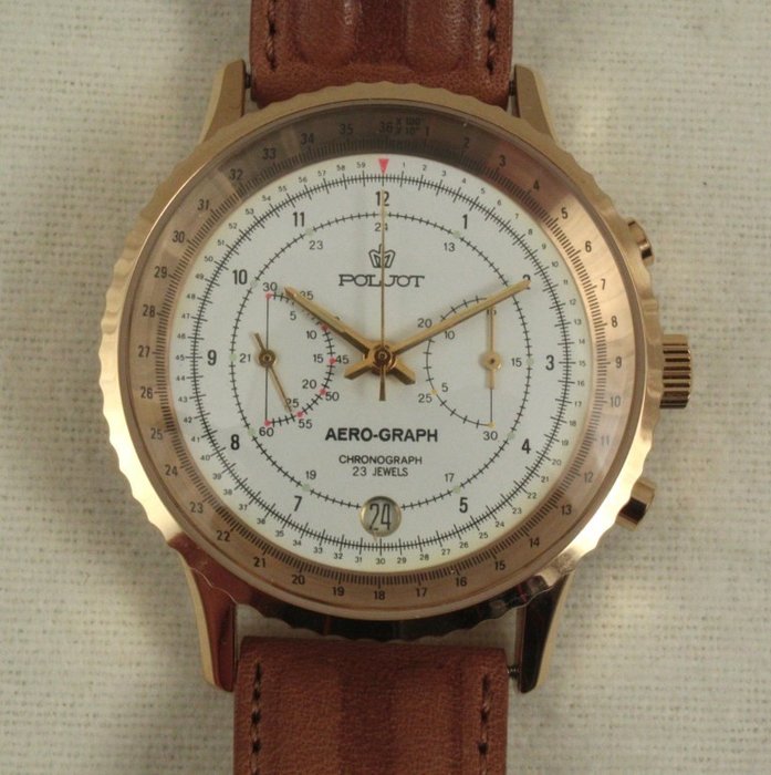 Poljot - AERO-GRAPH - " MAPS" Edition - Chronograph men's watch