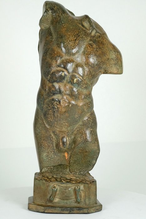 Pierre Chenet - Large bronze sculpture of a male torso - France - 20th century