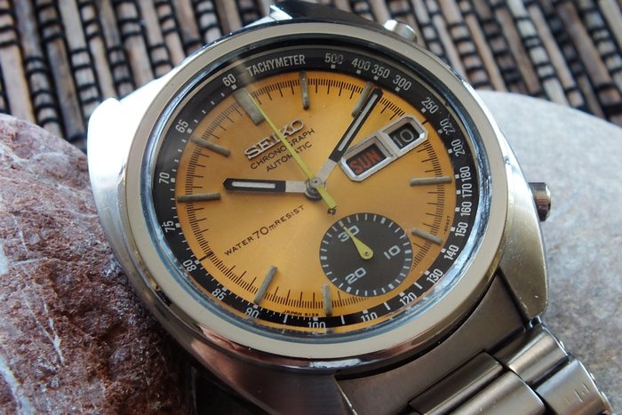 SEIKO 6139-6013 "Brown" Men's Chronograph Watch - Vintage Year 1977