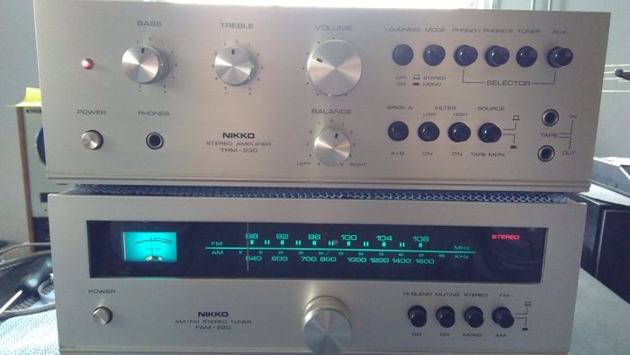 Nikko TRM 230 amplifier and FAM 220 tuner in a very good condition