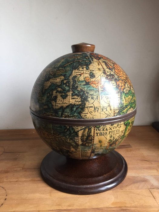 Vintage globe as ice bucket - approx. 1960-Italy