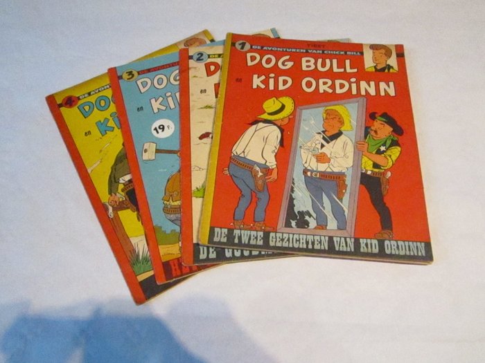 De avonturen van Chick Bill - Collectie Dog Bull en Kid Oridinn 1 t/m 4 - volledige reeks - sc - 1e druk (1959)