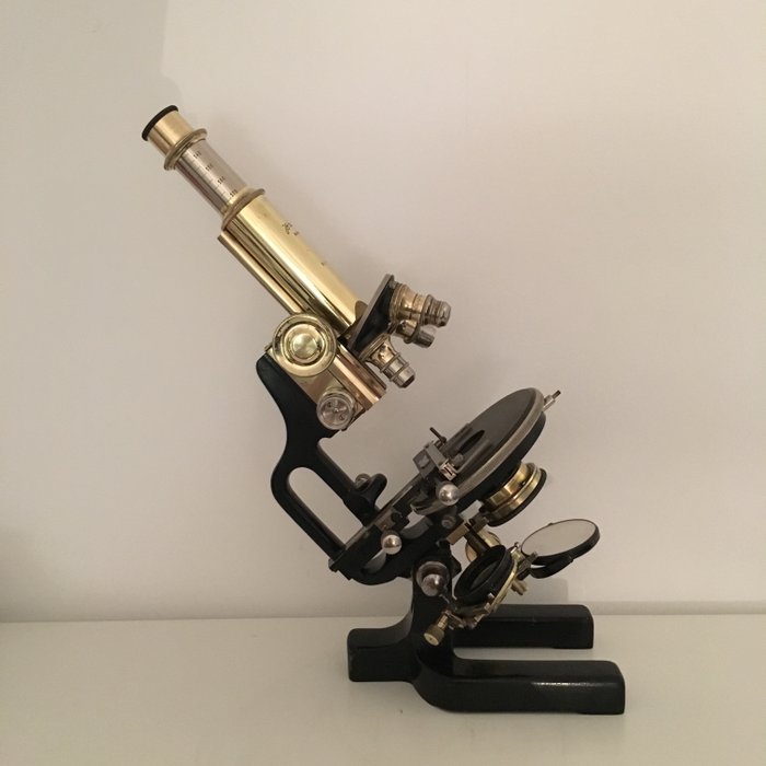 Busch Rathenow microscoop - micrometer - ca 1900