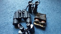 Four pairs of binoculars 