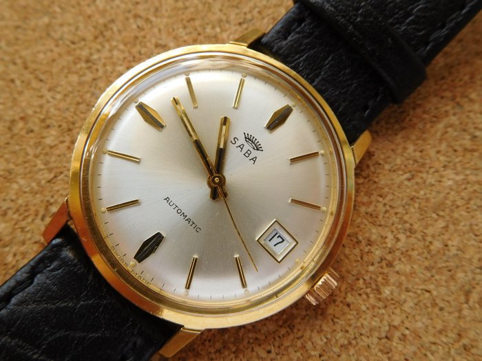 SABA SWISS MADE DIAMATIC 25 jewels, men's wristwatch, 1980s